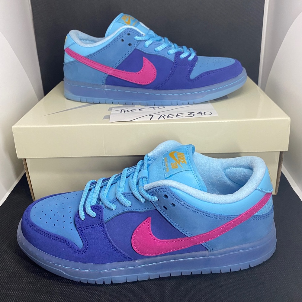 New Run The Jewels x Nike SB Dunk Low Pro QS Men’s Size 7 DO9404-400 7M/8.5W DS